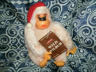 Vtg Thumb Suck Monkey Ape Gorilla Plush Toy Christmas Lido Russ Gonga Nos W/ Tag