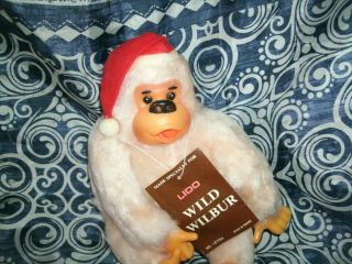 VTG Thumb Suck Monkey Ape Gorilla Plush Toy Christmas LIDO Russ Gonga NOS w/ TAG 3