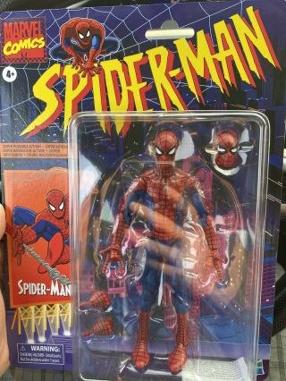 Hasbro Marvel Legends Spider - Man Retro Vintage Spider - Man Moc Case Fresh