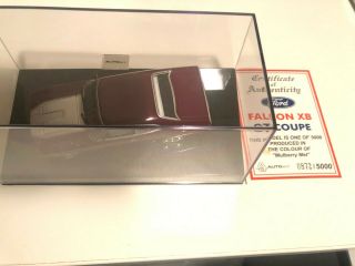 1:43 Scale Autoart 1973 Ford Xb Falcon Gt Coupe - Mulberry Met