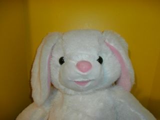 Dan Dee White Pink Rabbit Bunny Plush Stuffed Large 18 