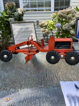 Vintage Ny - Lint Toys Pressed Steel Road Grader Construction Toy Nylint