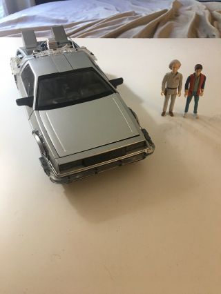 Back To The Future Delorean Toy With Marty And Doc Brown Figures