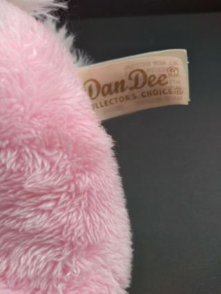 Dan Dee Collectors Choice Plush Easter Bunny Pink small Size 7 