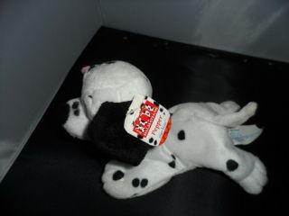 Mattel Disney 101 Dalmatians Star Bean Beanie Babies Pepper Plush Puppy Dog Toy 2
