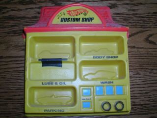 Vintage Hot Wheels Custom Shop - Yellow 1968 Mattel Red Lines