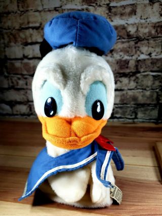 Vintage Applause Disney Donald Duck Hand Puppet Plush 12 