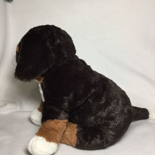 Ikea Hoppig Black Brown White Plush Stuffed Animal Bernese Mountain Puppy Dog 3