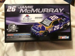 NASCAR Diecast Action 1/24 scale JAMIE McMURRAY 26 Crown Royal 2008 Ford Fusion 2
