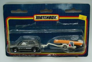 “matchbox” Superfast Two Pack Volkswagen Golf Gti W/ Inflatable Raft Moc