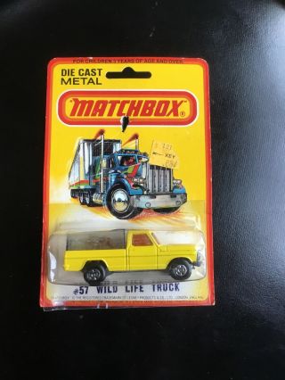 1973 Lesney Matchbox No.  57 Wild Life Truck With Lion
