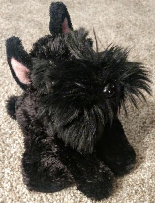 Aurora Scotty Dog Stuffed Animal Scottie Terrier Dog Black Plush Toy 7 " Puppy