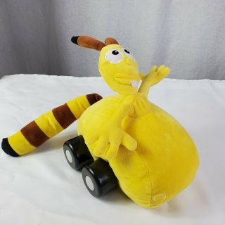 Disney Store Jungle Junction Bungo Car Plush Yellow 13 " Wheels Stuffed Animal