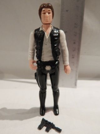 Star Wars Vintage Han Solo Small Head Complete Weapon