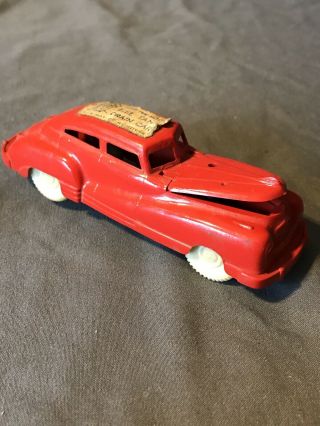 Vintage Keystone Plastic Car Red Fill Gas Oil 1940’s