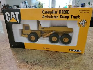 Vintage Ertl 1/50 Scale Caterpillar Cat D350d Die Cast Dump Truck 2431 Nib