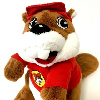 Jaag Plush Buc - Ee’s Beaver 10” Red T - Shirt Logo Baseball Cap Stuffed Animal 2018