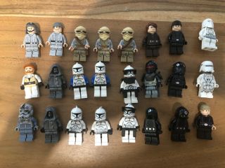 46 Lego Star Wars Minifigures Bulk Including Boba Fett