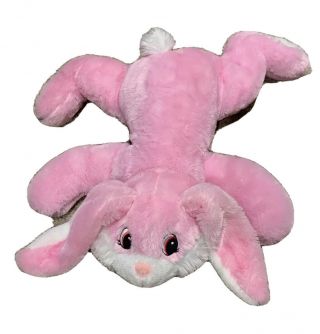 Dandee Collectors Choice Soft Floppy Pink Bunny Rabbit Plush Stuffed Animal 24”