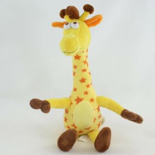 Toys R Us Geoffrey Giraffe Plush Stuffed Animal 2017 Yellow Orange Stars 17 "
