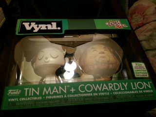 Funko Vynl 2019 Wizard Of Oz Tin Man & Cowardly Lion Limited Edition Exclusive