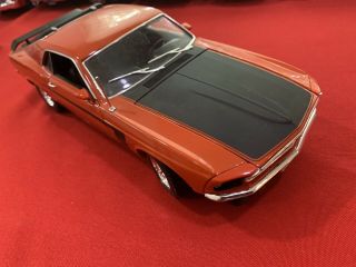 1969 Ford Mustang Boss 302,  Orange,  No Box,  1:18,