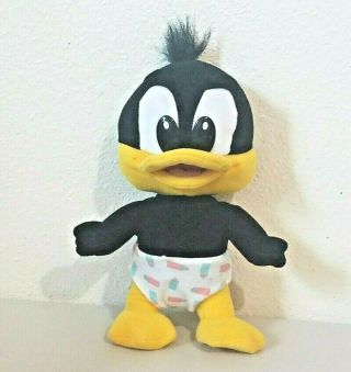 1995 Tyco Looney Tunes Lovables Baby Daffy Duck W/diaper Stuffed Plush