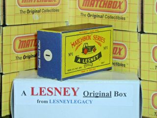 Matchbox Lesney 1b Aveling Barford Road Roller Type C Empty Box Only