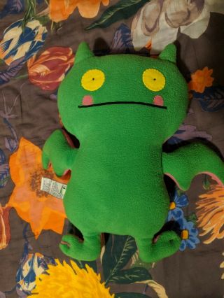 Double Trouble Ice Bat Ugly Doll - Pink Green Monster Plush Stuffed Animal Toy