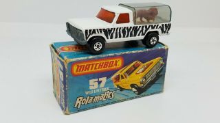 Lesney Matchbox Superfast - 57 Ford Wild Life Truck With Box