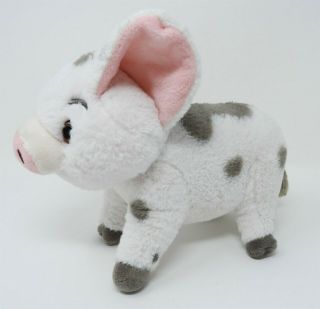 Disney Moana Pua Pig Plush White Gray Pink 9 " Soft Eyes Toy Stuffed Animal