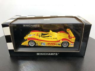Minichamps 1/43rd Scale Porsche Rs Spyder,  6,  " Dhl ",  Alms 2006 Incorrect Box