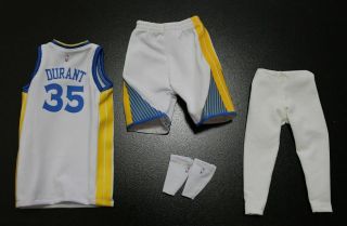 Custom 1/6 Kevin Durant Golden State Warrior Jersey Nba Toys 35 Fit Enterbay