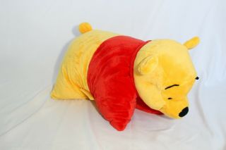 Disney Parks Winnie The Pooh Pillow Plush Convertible Pillow Pet Great Cond.