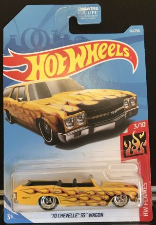 2019 Hot Wheels Custom 70 Chevelle Ss Wagon With Real Riders And Chopped