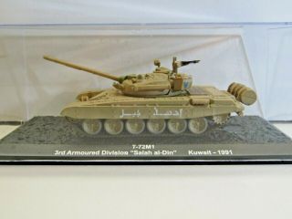 Ixo Die - Cast Model 1:72 Scale T - 72m1 3rd Armoured Div.  " Salah Al - Din " Kuwait 1991