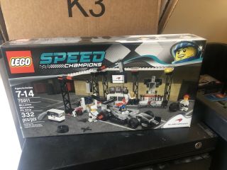 Lego Speed Champions Mclaren Mercedes Pit Stop (75911) Retired