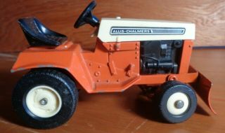 Rare Vintage Ertl Allis Chalmers B - 112 Lawn Tractor W/ Blade 1/16 Scale