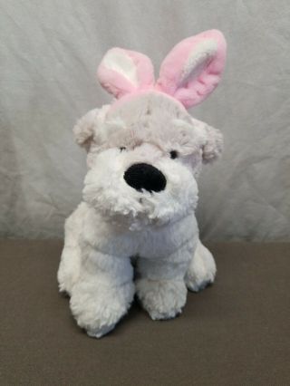 10” Dan Dee Dog With Easter Bunny Ears Plush Stuffed Animal