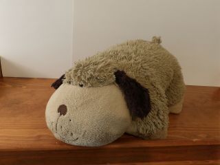 Cute Htf 18 " Authentic Pillow Pets Brown Puppy Dog Plush Pillow (59)