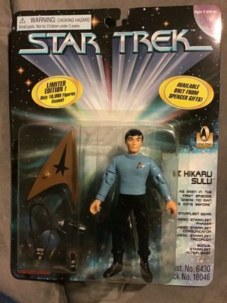 Star Trek Tos Action Figure: Lt.  Sulu From 1st Episode (playmates 1996)