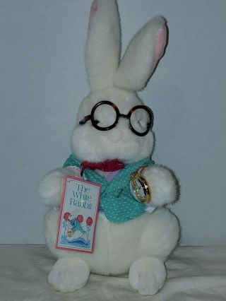 Vintage 1991 The White Rabbit Alice In Wonderland Target Plush 16 " Easter Bunny