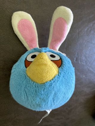 Angry Birds Plush 6 " Blue Bird Easter Rabbit Bunny Ears