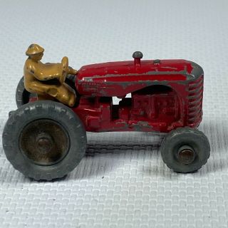 Vintage 1956 Matchbox Lesney Massey Harris Farm Tractor No.  4b Rare Die Cast
