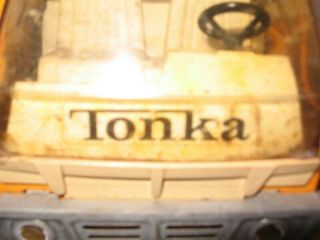Vintage Tonka Pressed Steel Orange Cement Mixer Truck 14 