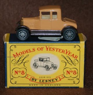 Matchbox Models Of Yesteryear 1926 Morris Cowley Bullnose Moy Y8 - 1 Issue 3 C Box