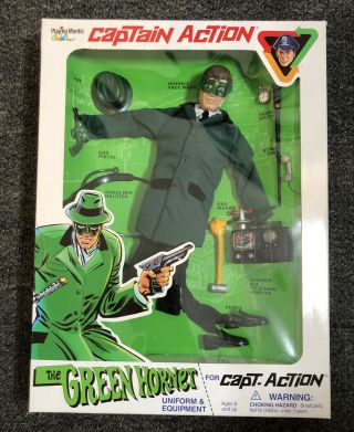 Nib Captain Action Green Hornet Uniform Playing Mantis 2000 Box