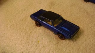 Old Hotwheels Redline Custom T - Bird Car Blue 1967 / Very Good - Xlnt