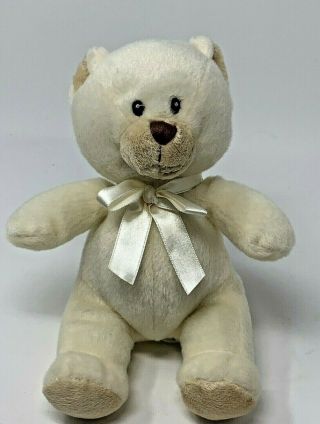 Kids Preferred Plush Baby Teddy Bear 8 " Cream Lovey Stuffed Animal Toy Sewn Eyes