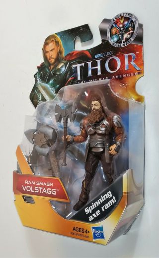 RAM SMASH VOLSTAGG THOR THE MIGHTY AVENGER MOVIE FIGURE SPINNING AXE MOSC 2011 2